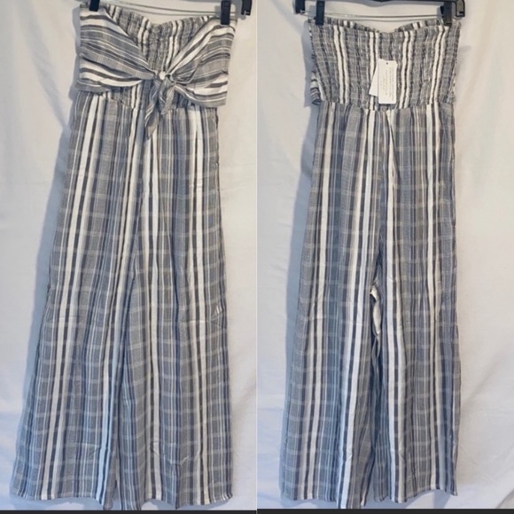 L*Space Strapless Riri Wide Leg Jumpsuit Sz S - Picture 2 of 6